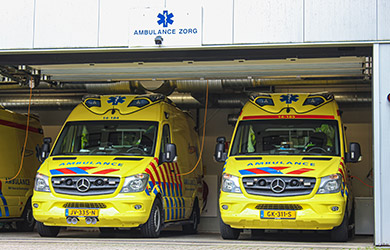Ambulance spoedrit naar Helpende Hand in Amstelveen