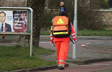 Brand op Kalverringdijk in Zaandam